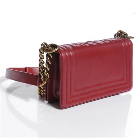 chanel calfskin small boy bag|CHANEL Glazed Calfskin Small Boy Flap Red .